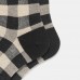 5 Pairs Women Plaid Pattern Autumn Cute Wild Breathable Cotton Socks Middle Tube Socks